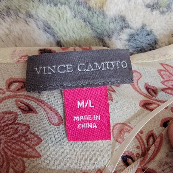 Vince Camuto Bohemian Floral Poncho Women's M/L - Picture 4 of 5